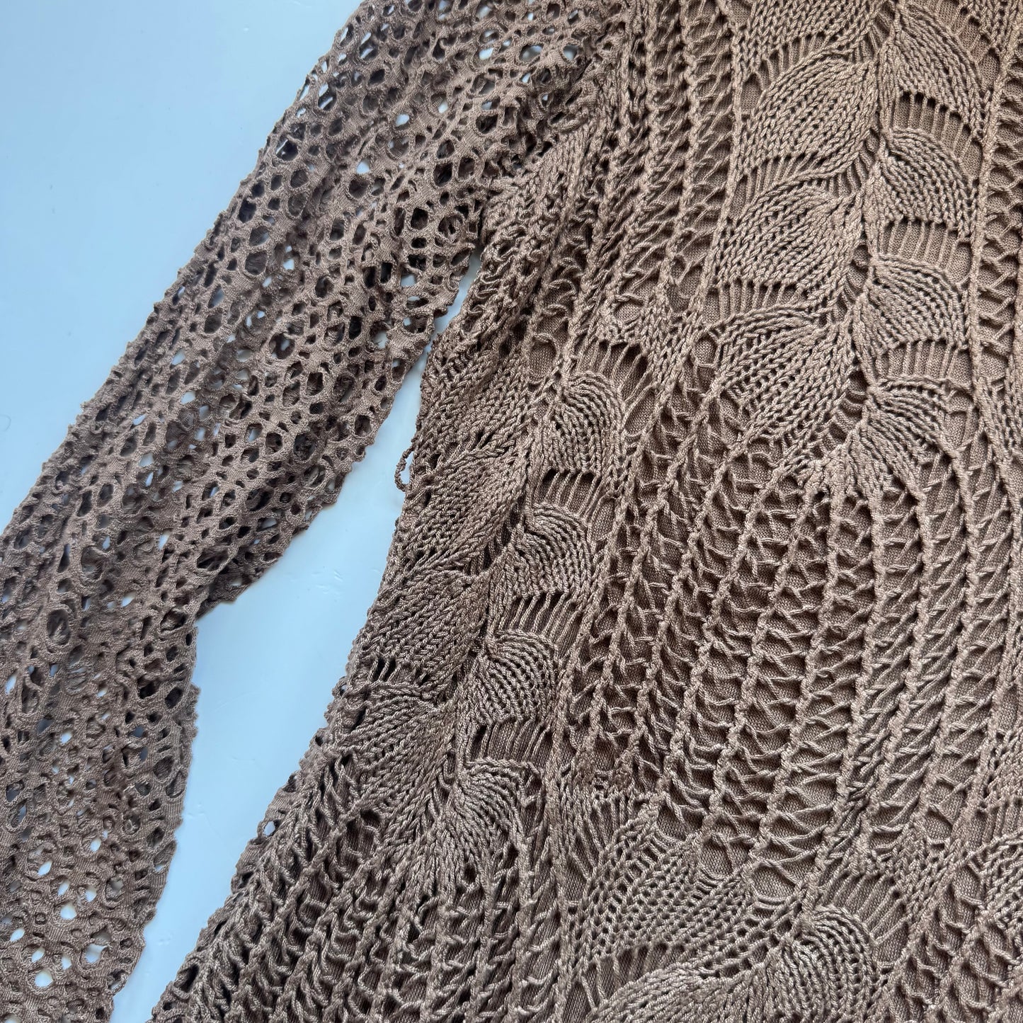Vintage Crochet Knit Sweater (M)