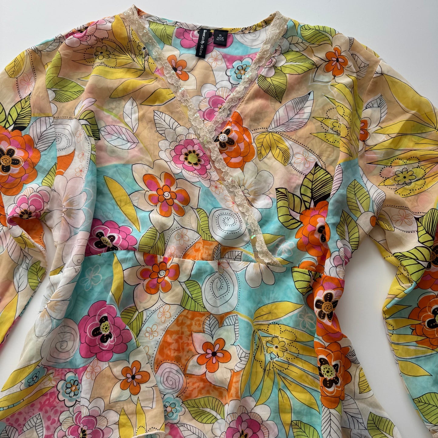 Vintage floral shirt (L)