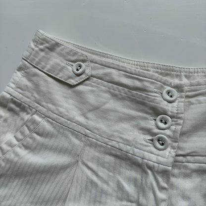 White Denim Mini Shorts (XS)