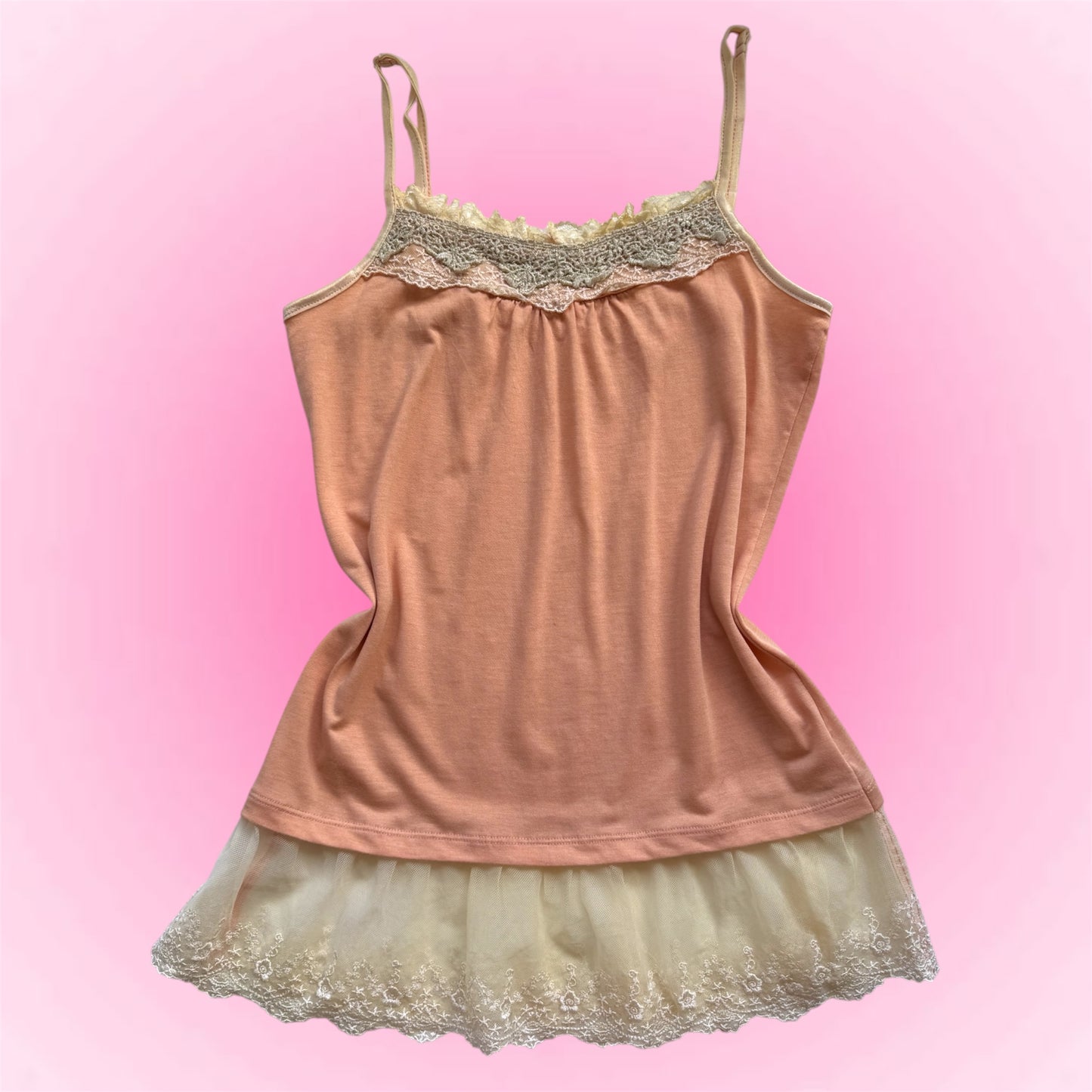Orange Japanese Lace Cami (M)