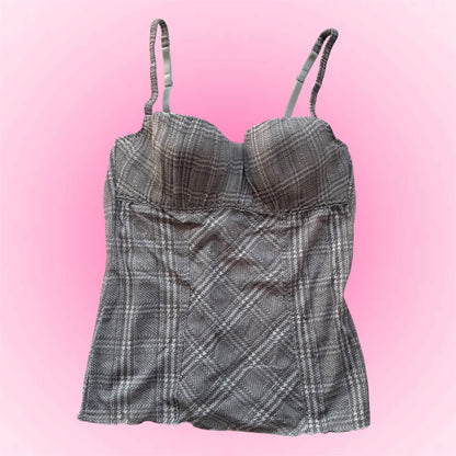 Grey Y2k corset (75B)