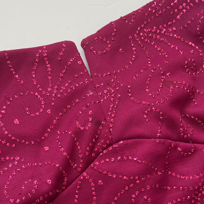 Vintage Pink Glittery Dress (XS)