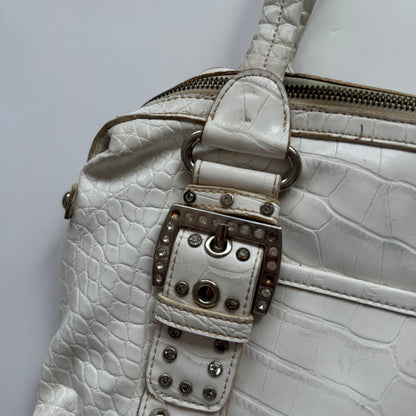 Kathy Van Zeeland White Y2K Shoulder Bag