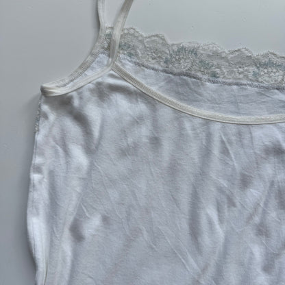 White Y2k Lace Cami (M)