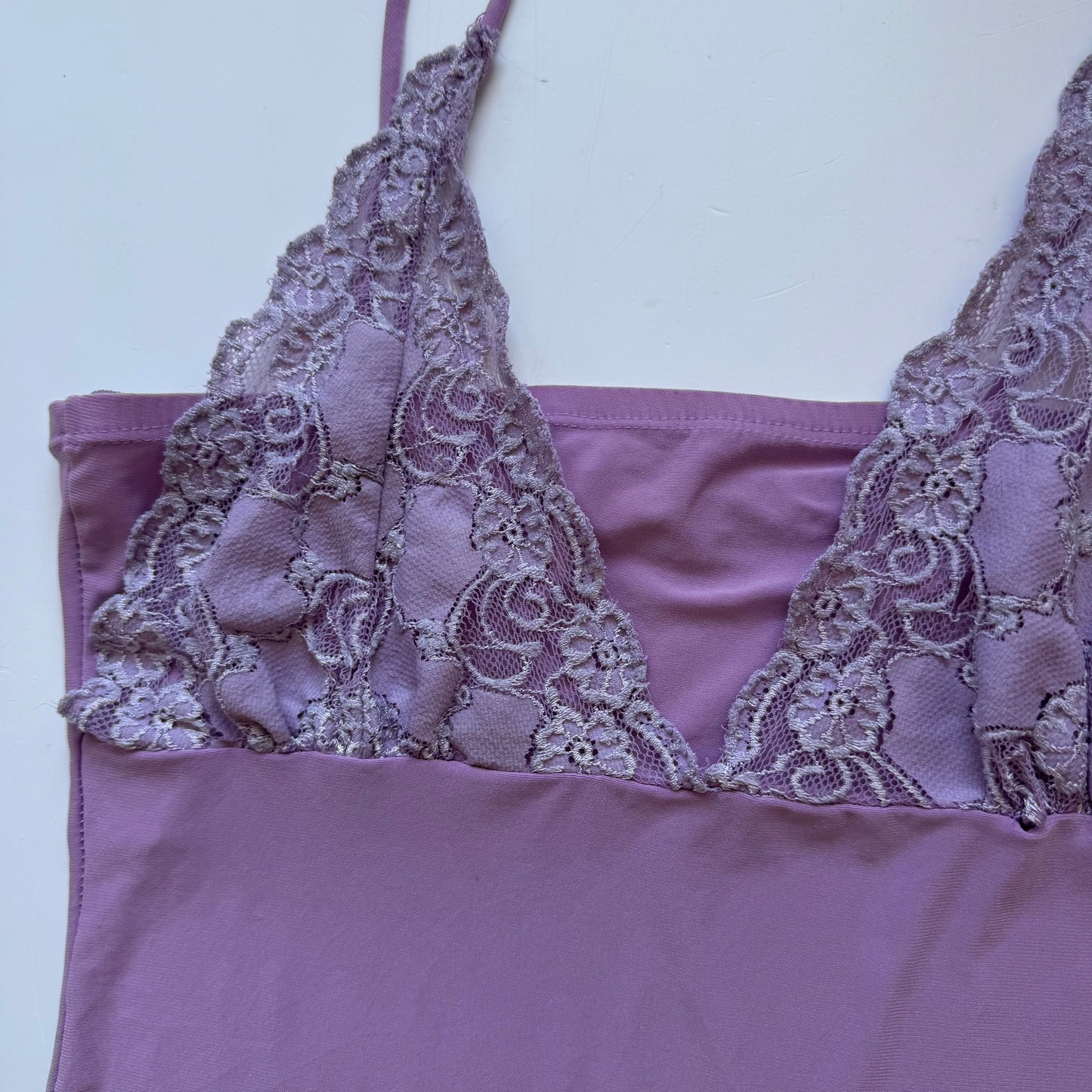 Lavender Lace Y2K Tank Top (S)