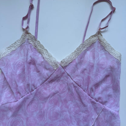 Pastel Pink Floral Cami (S)
