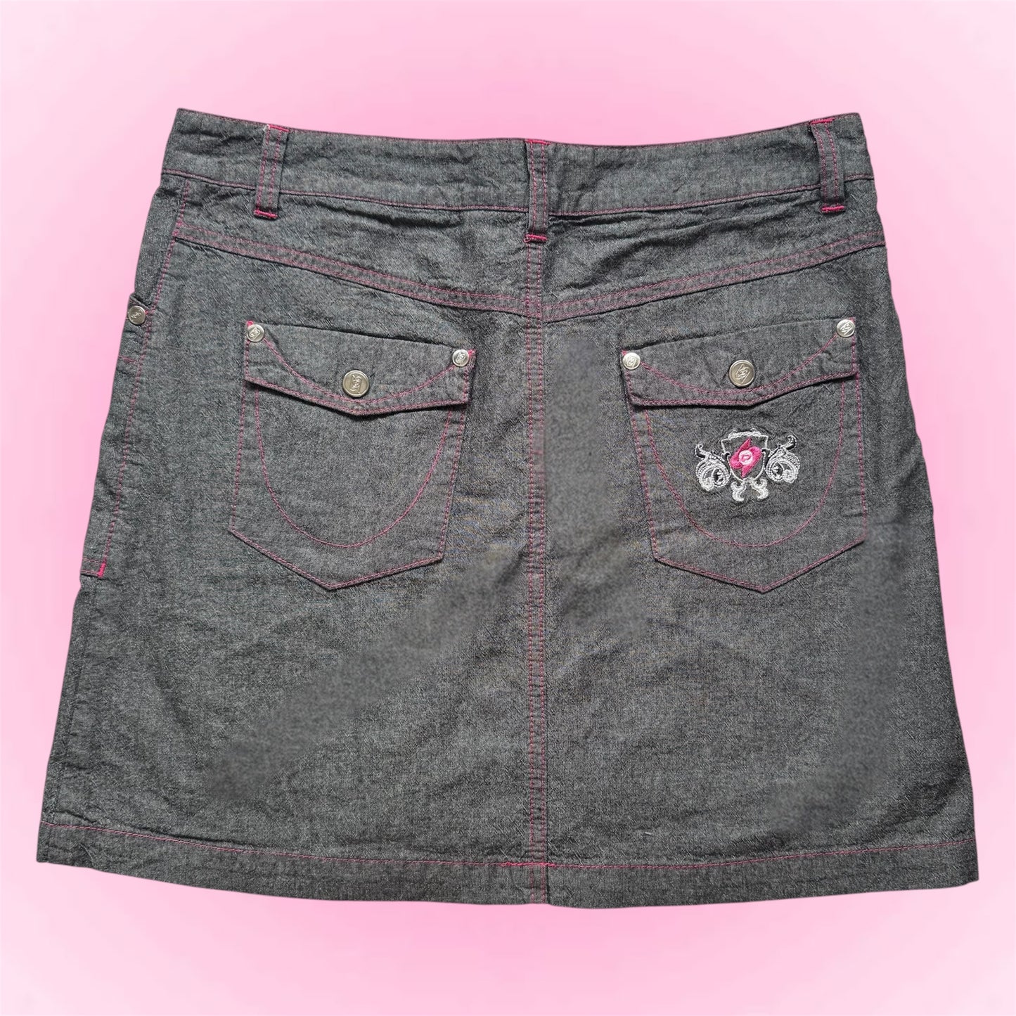 Grey Y2K Mini Skort (S)
