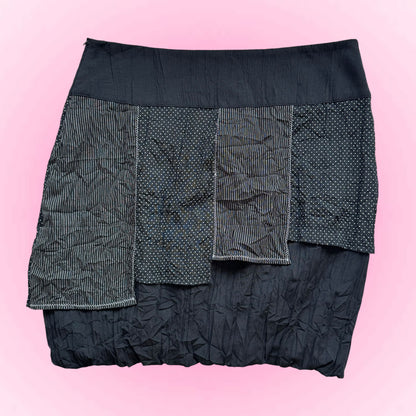Black Layered Midi Skirt (L)