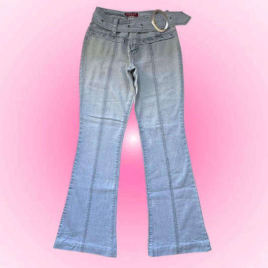 Light Blue Flare Y2k Jeans (XS)