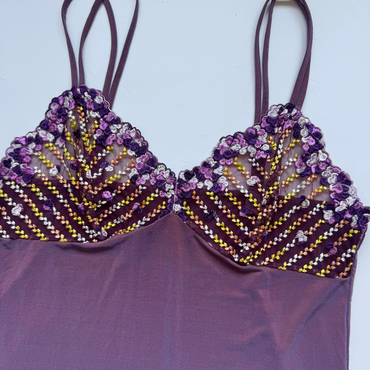 Purple Shiny Y2K Tank Top (S)