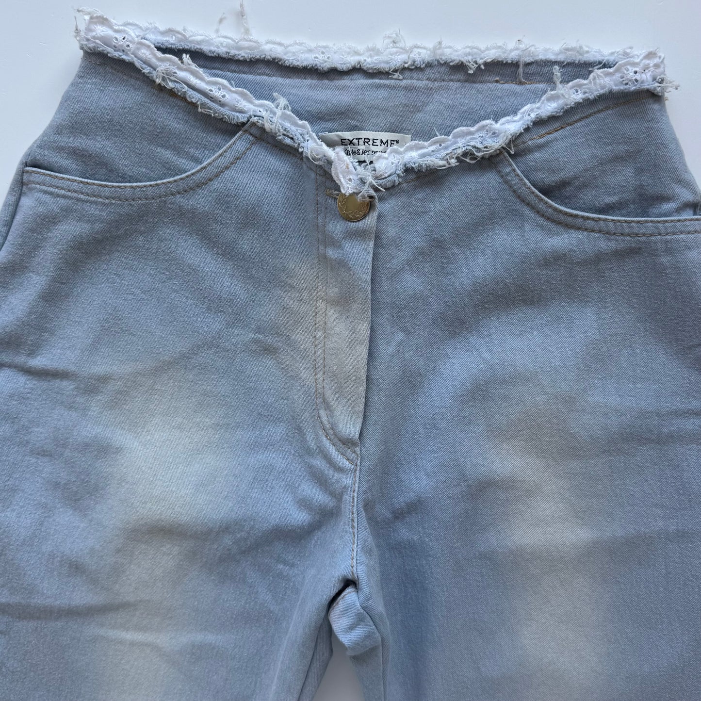 Lace Flared Jeans (XS)