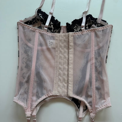 Pink Lace Bustier Corset (75C)