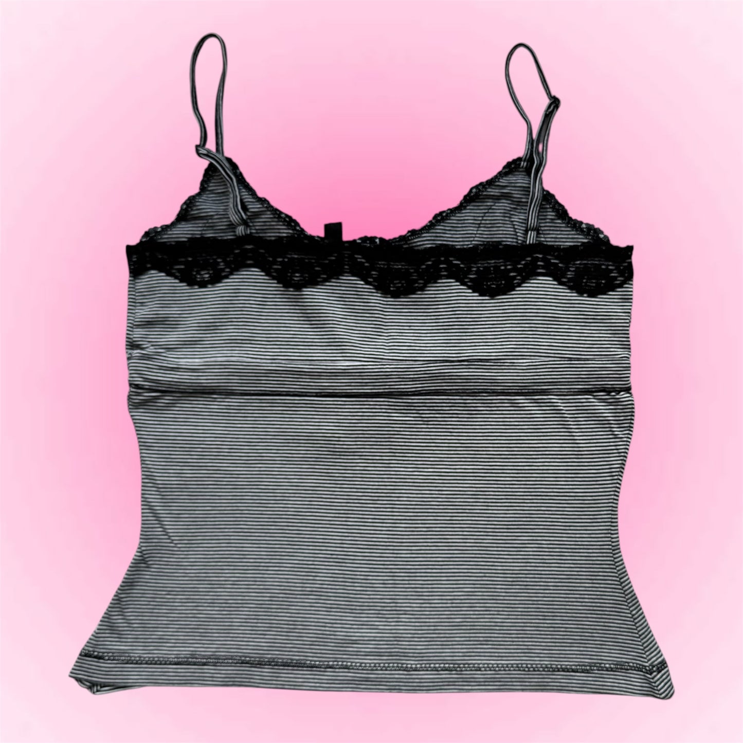 Striped Lace Trim Cami (S)