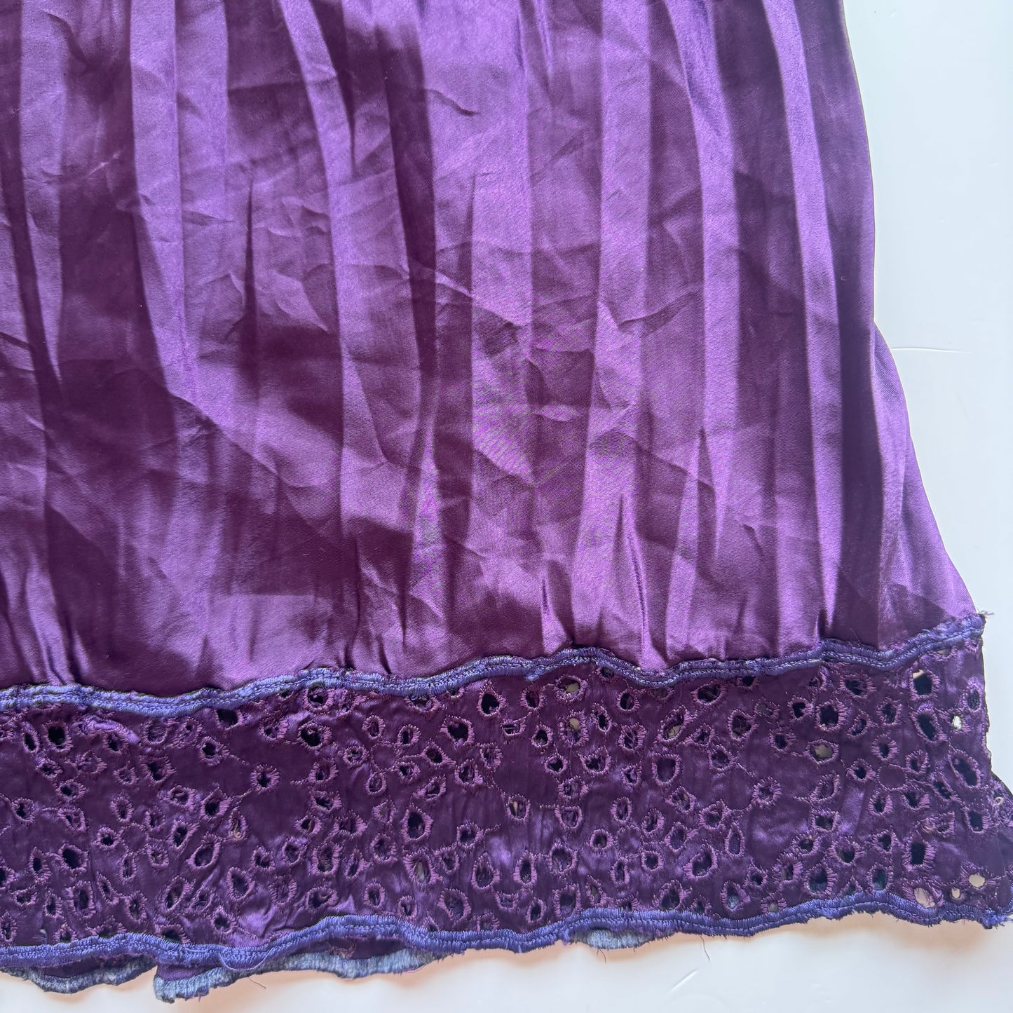 Plum Lace Y2K Babydoll Top (M)