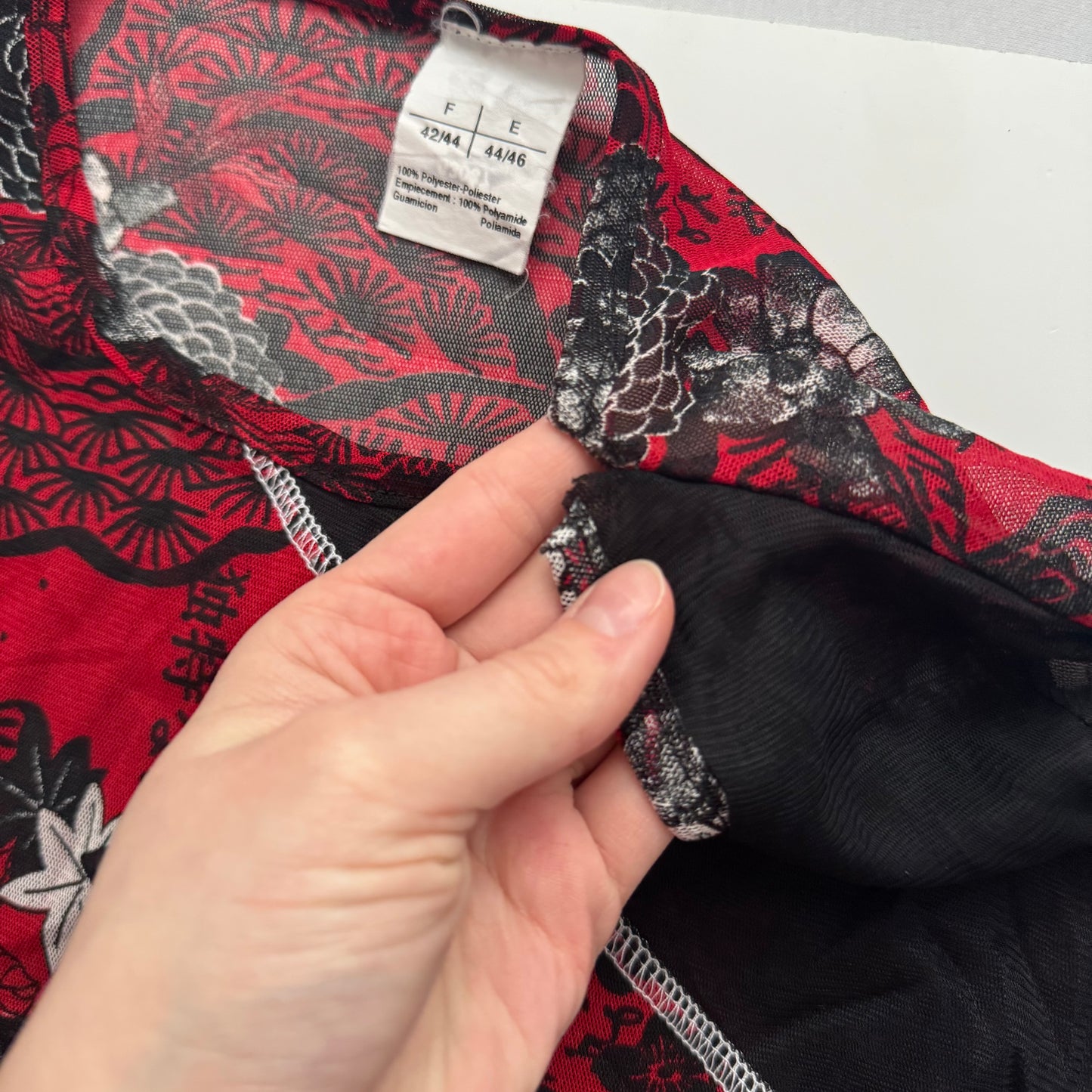 Cool Y2K mesh longsleeve (M)