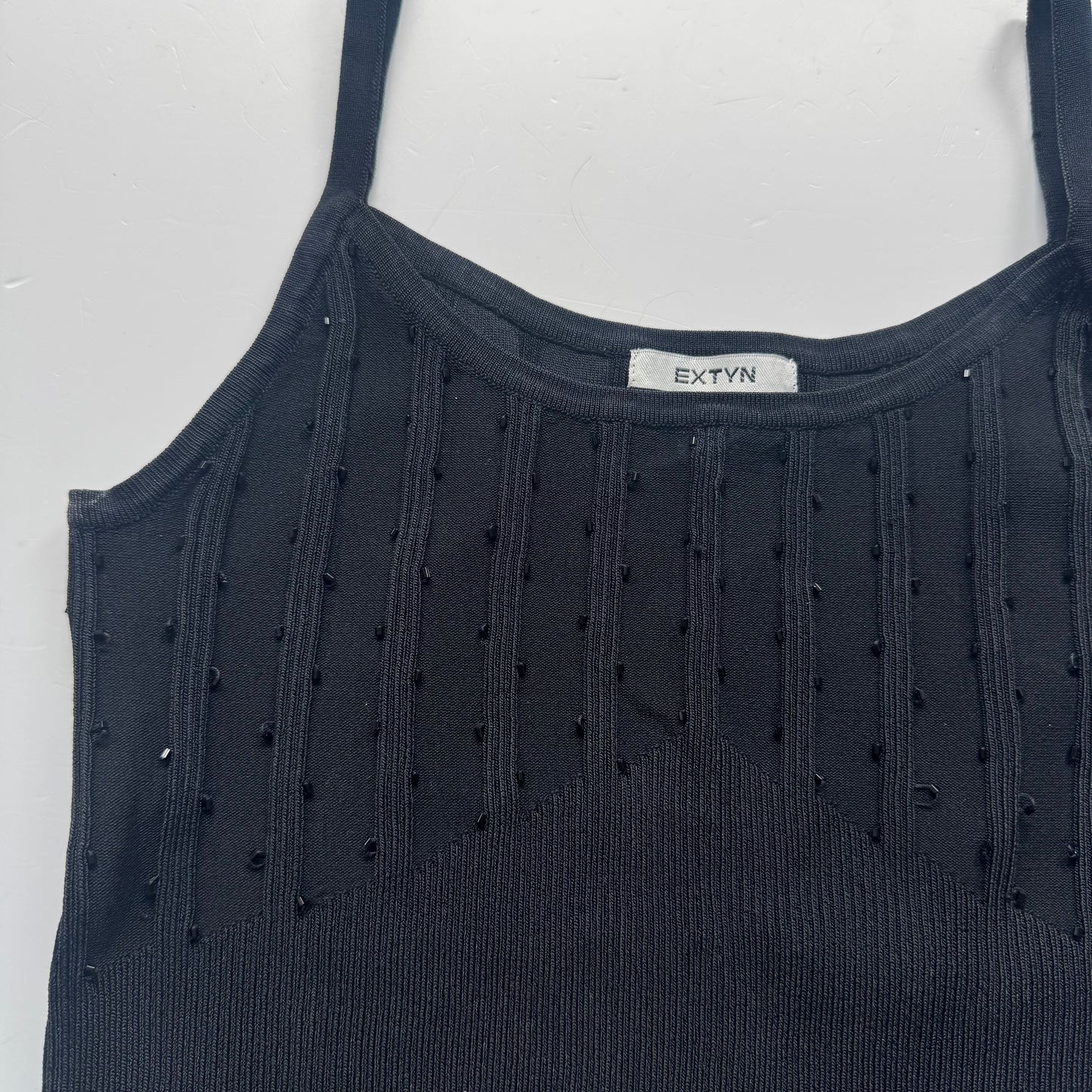 Ribbed Pearl Tank Top (XS)