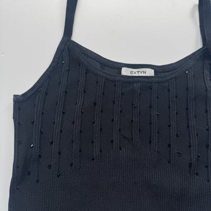 Ribbed Pearl Tank Top (XS)