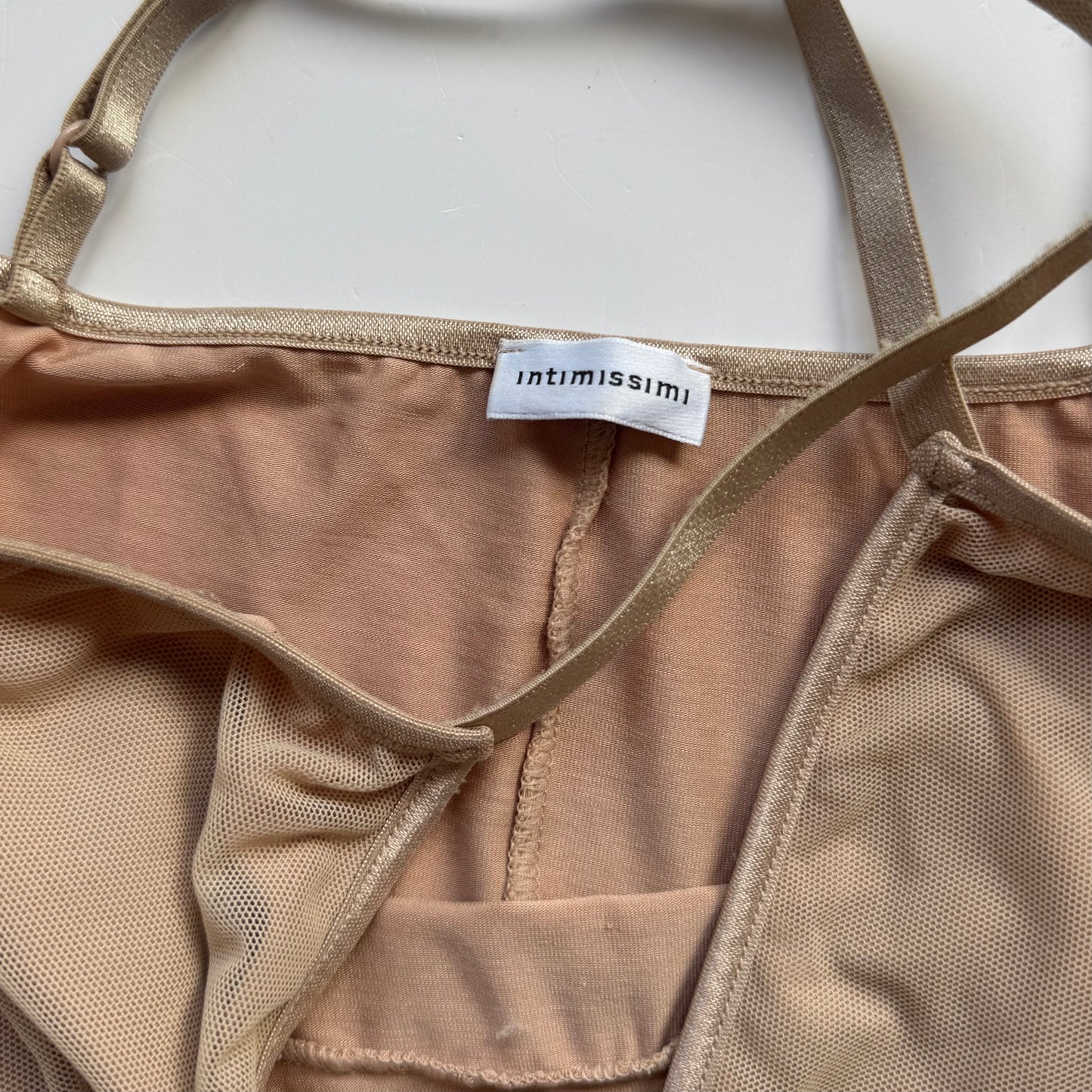 Brown Ruffle Hem Y2K Cami (M)