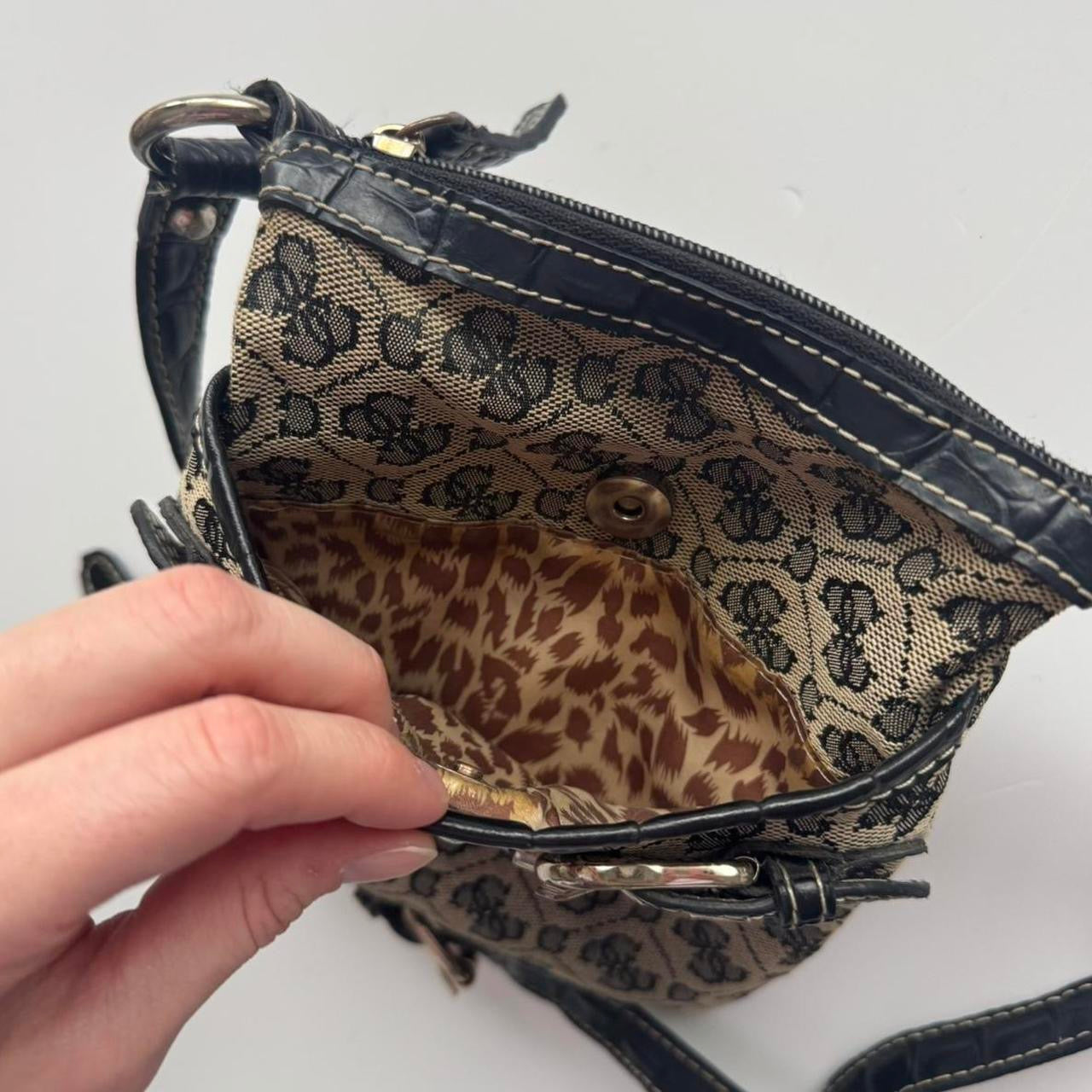 Y2k brown crossbody bag