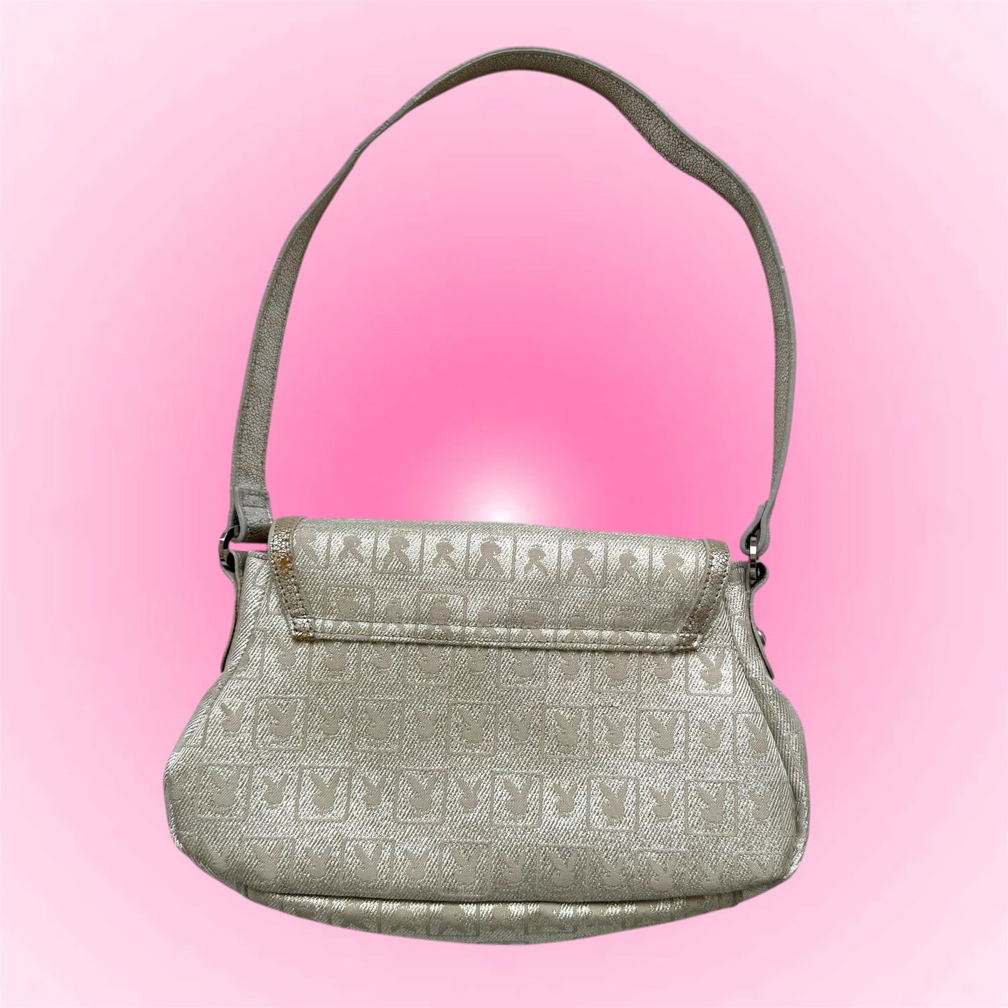 Silver Y2k Playboy bag