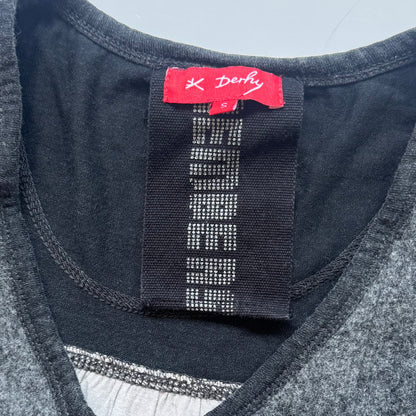 Vintage Embroidered Y2K Long Sleeve Top (S)
