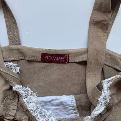 Beige Corset Style Bustier Top (XS)