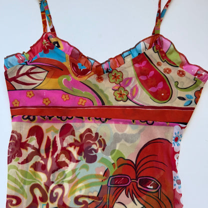 Y2K Graphic Fairy Top (S)