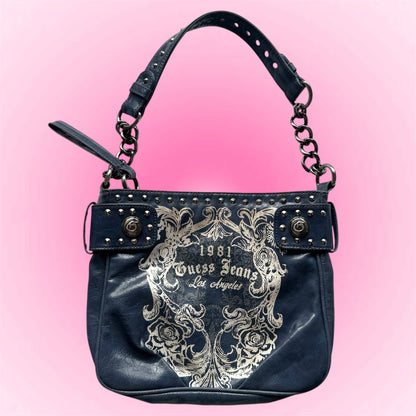 Blue Guess Y2k bag
