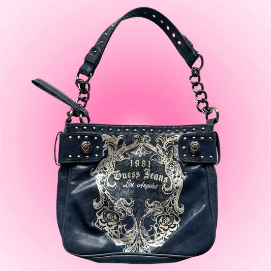 Blue Guess Y2k bag