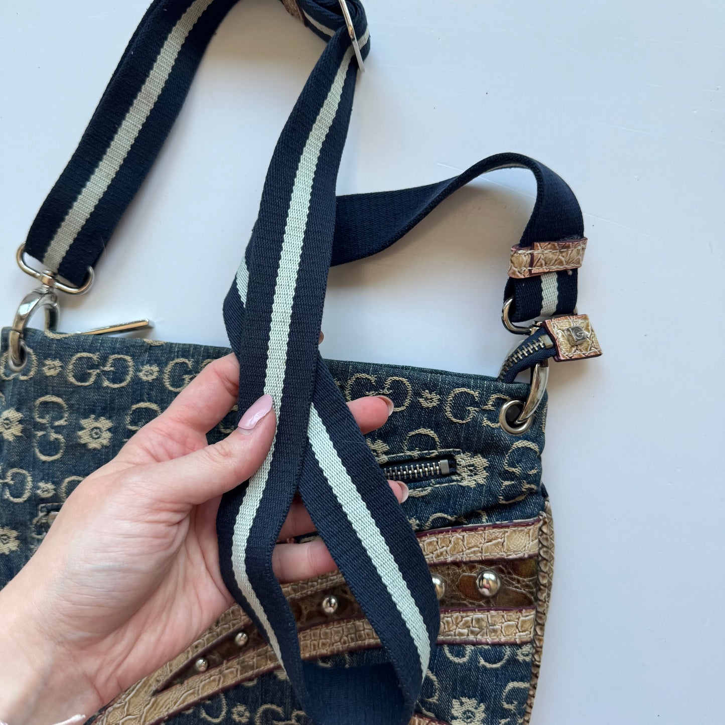 Denim Crossbody Bag