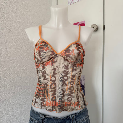 Y2k mesh cami top (M)