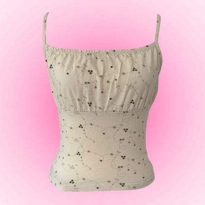 Cream Y2K Cami Top (S)
