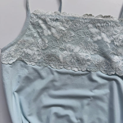 Baby Blue Lace Tank Top (S/M)