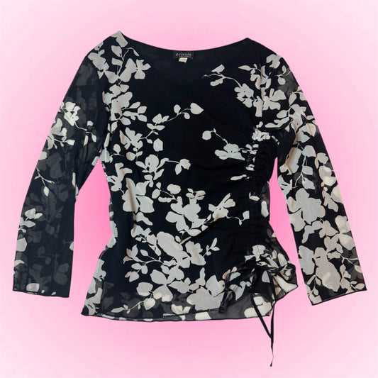 Floral Mesh Longsleeve (M)