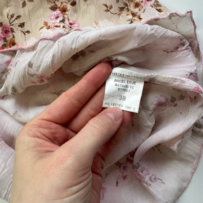 Romantic floral blouse (S)