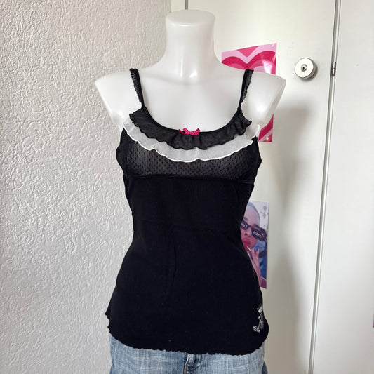 Black coquette Vive Maria Top (S)
