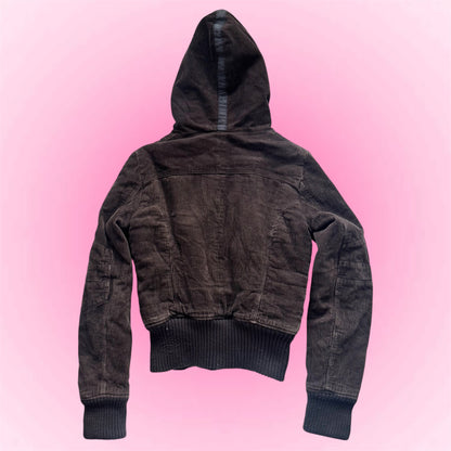 Brown Hooded Utility Jacket (S)