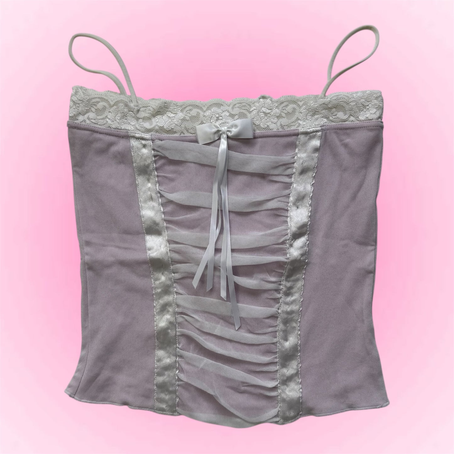 Purple Y2k corset top (S)