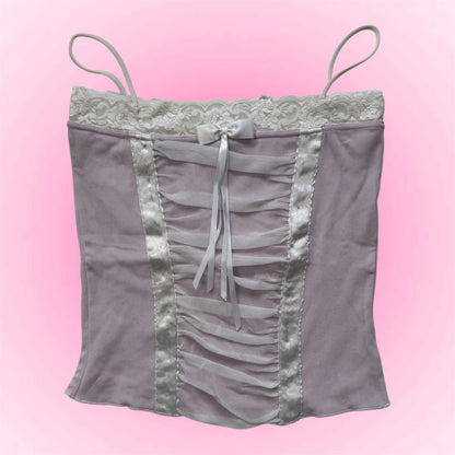 Purple Y2k corset top (S)