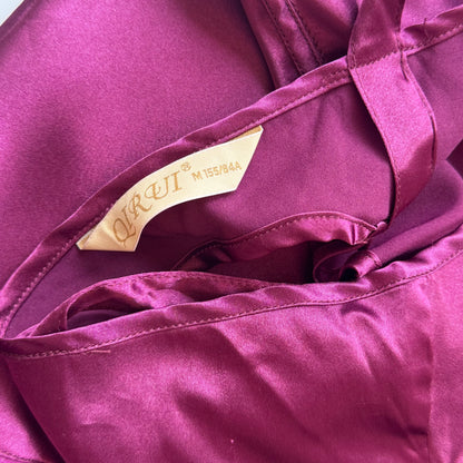 Pink Satin Ruffle Cami (S)