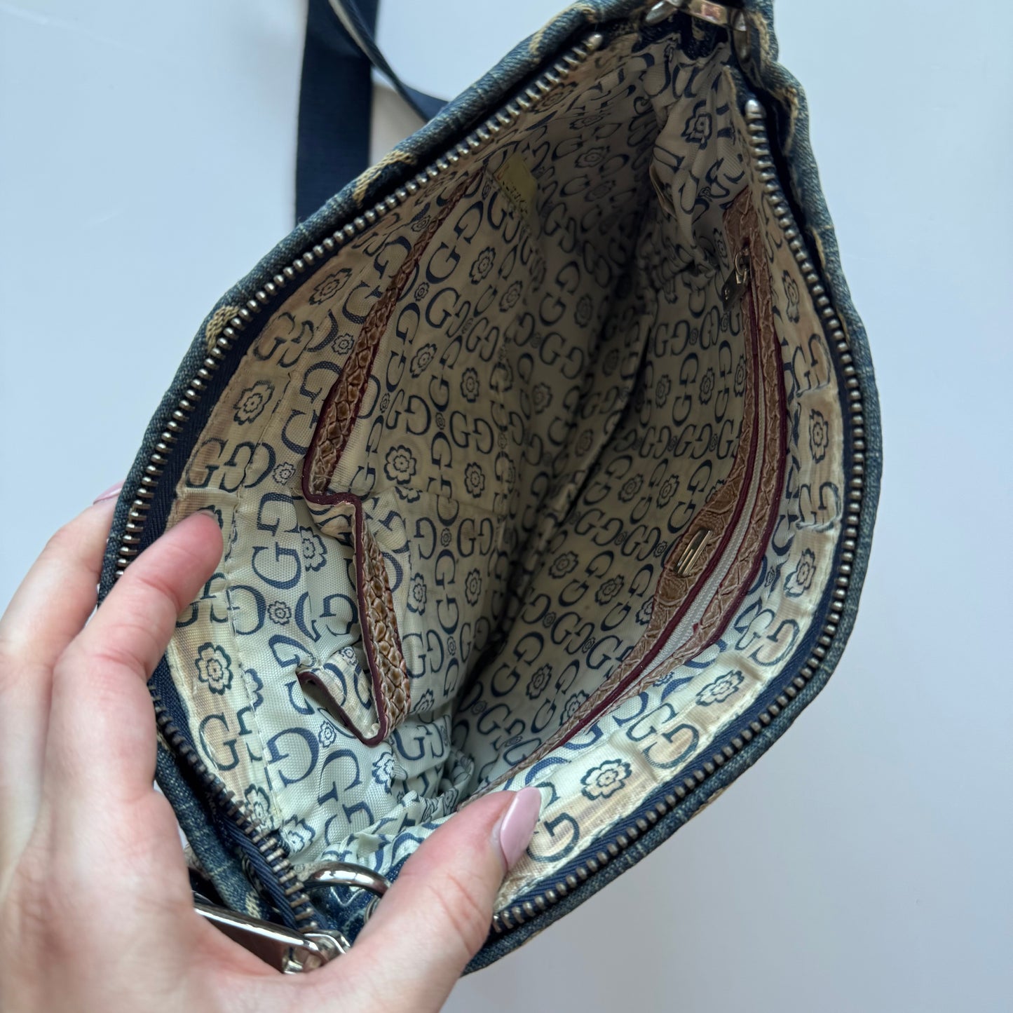 Denim Crossbody Bag