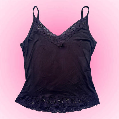 Vintage Fairy Lace Trim Cami Top (XS/S)