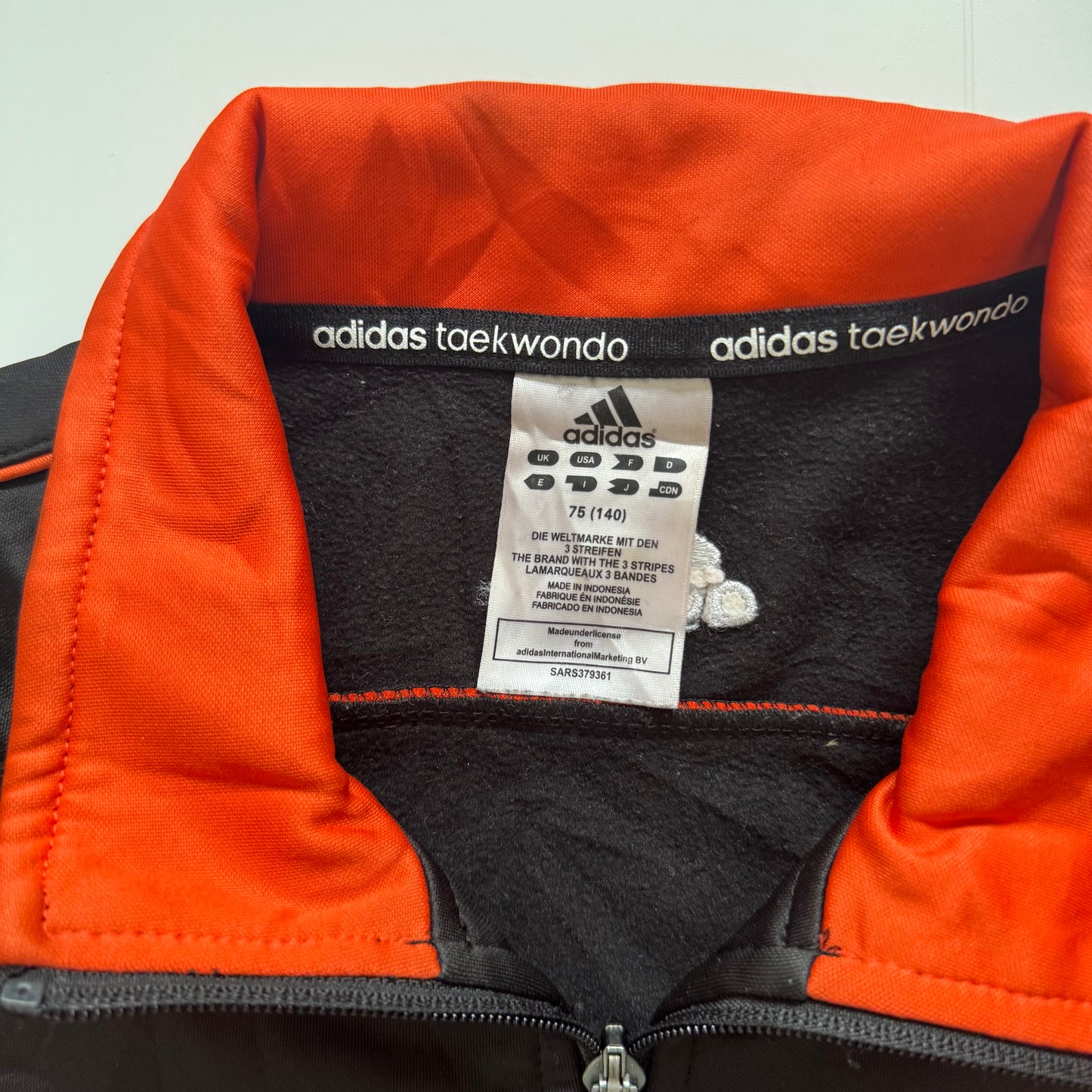 Black/orange Adidas jacket (S)