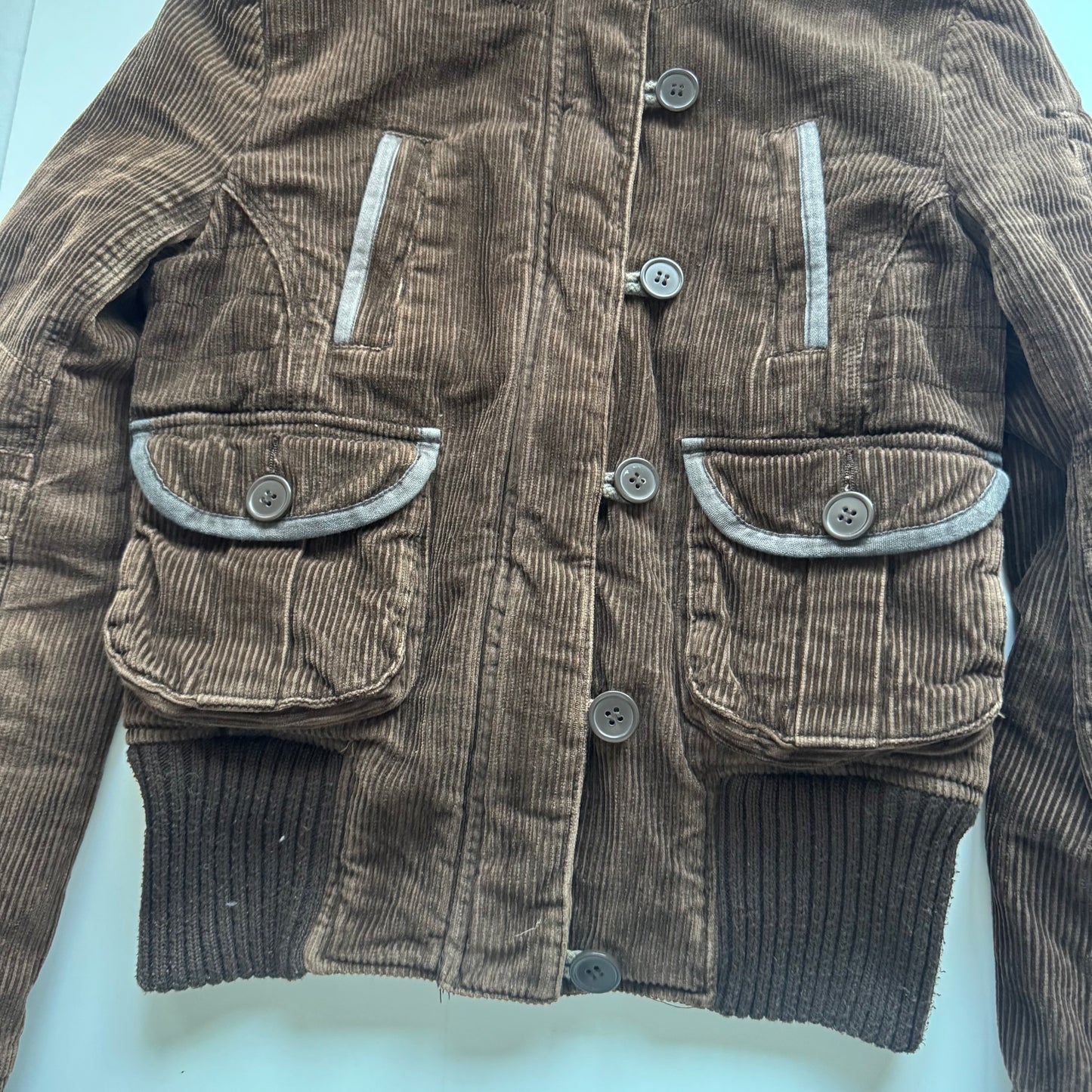 Brown Hooded Utility Jacket (S)