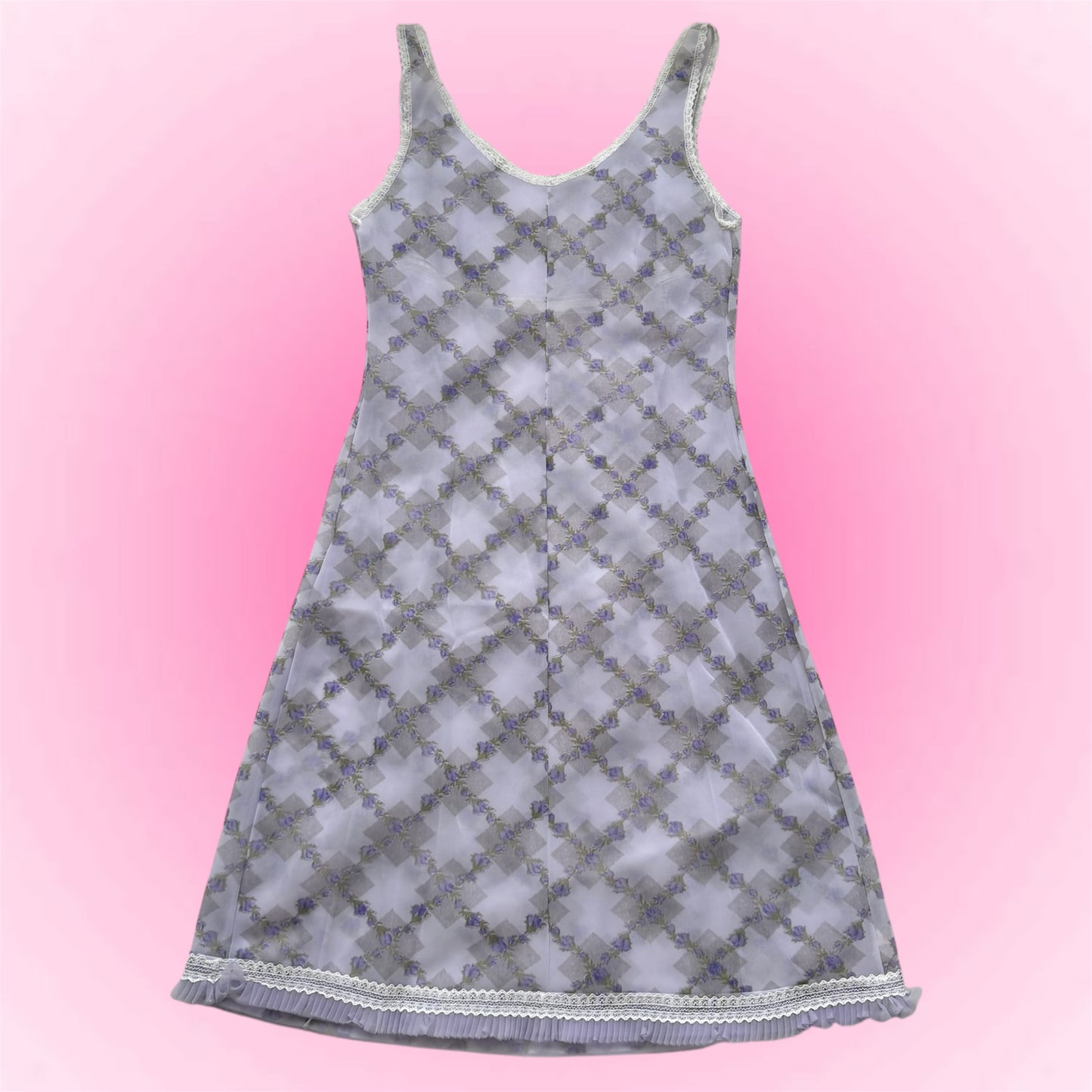 Lavender vintage slip dress (S)