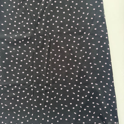 Black Flower Midi Skirt (S)
