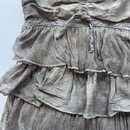 Vintage Tiered Ruffle Cami Top (XS/S)