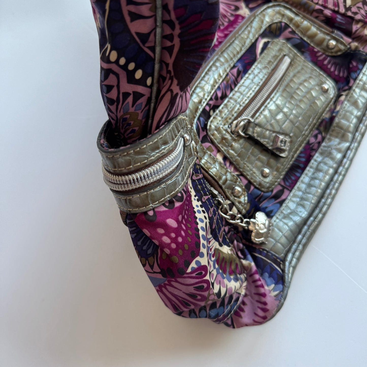 Kathy Van Zeeland Purple Shoulder Bag