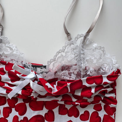 Vintage Y2k heart top (S)