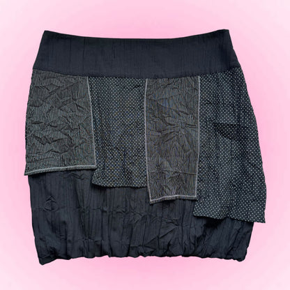Black Layered Midi Skirt (L)